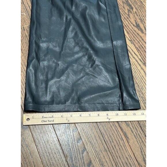 Generation Love Genesis Soft Vegan Leather Wide Leg Trouser Pants Black Size 4 - Picture 3 of 12